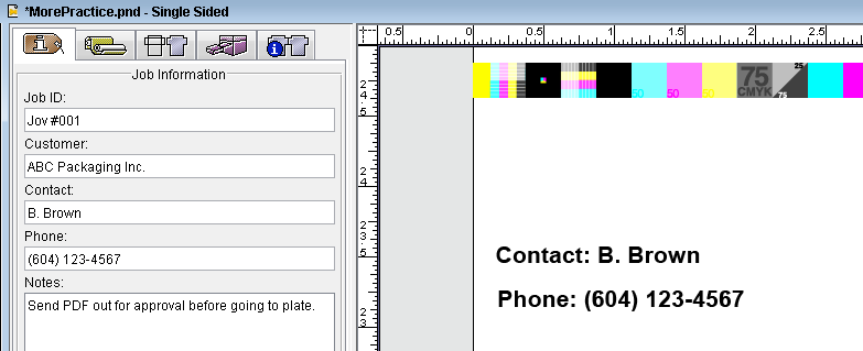 Pandora training > Objective 4—Add contact information to the substrate > LabelContentFromJobInformation.png