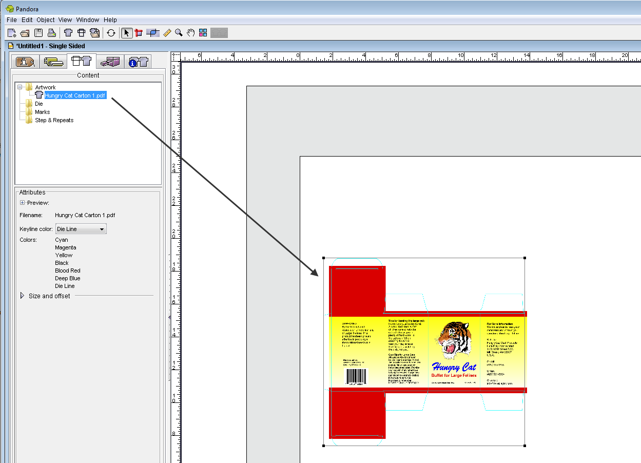Pandora training > Objective 3—Import artwork and place on the substrate > DragArtworkForResizingToLayout.png