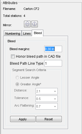 Pandora training > Objective 3—View bleed overlap results > EditBleedAttributes.png
