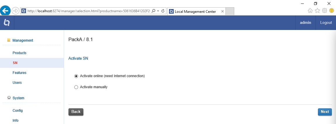 Prinergy Tools 2.0 > Local Service licensing > LocalService_SelectOnlineOffline.png