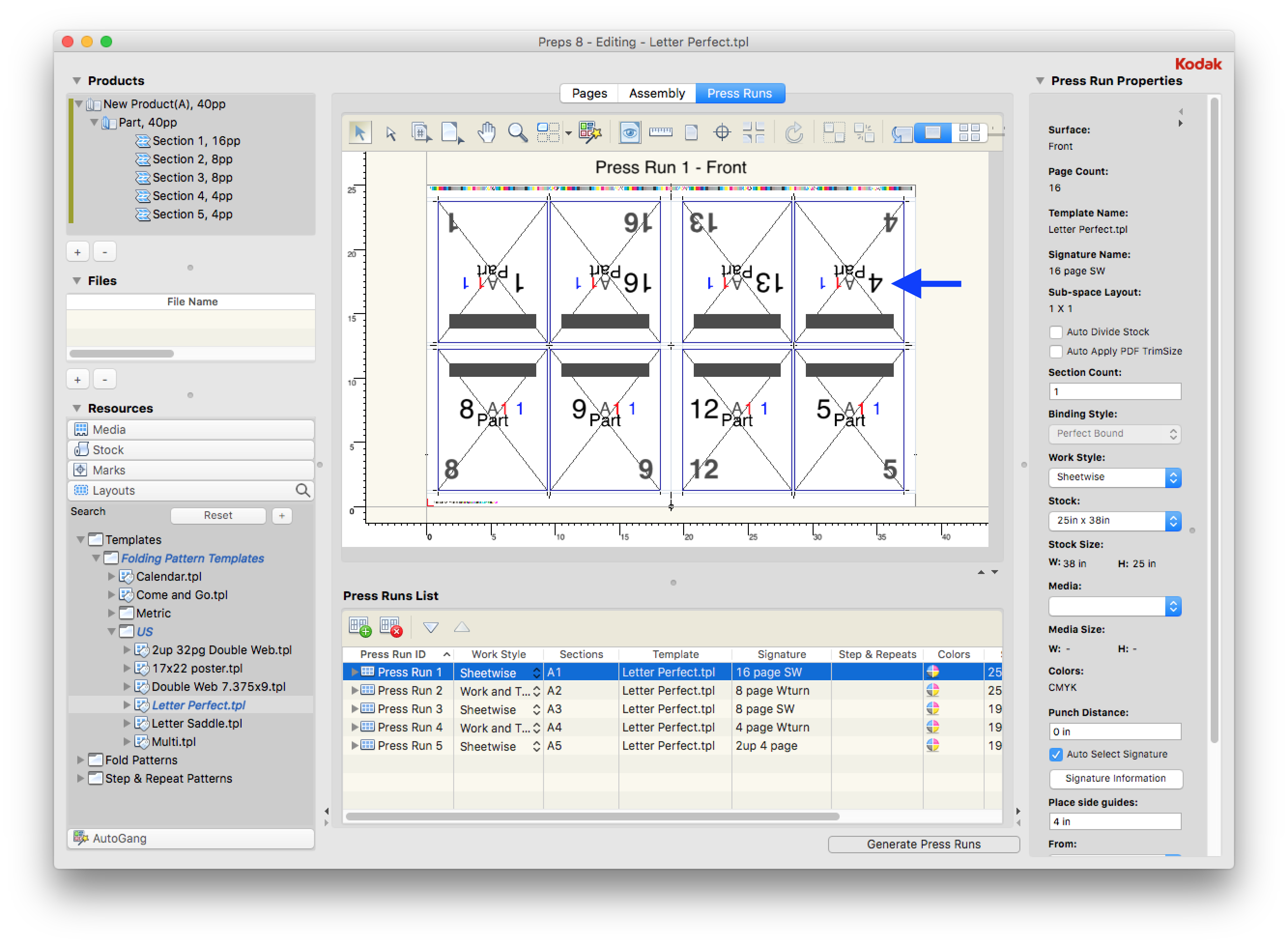 Preps 9.5 > Editing a template > PrepsTemplateWorkspace.png