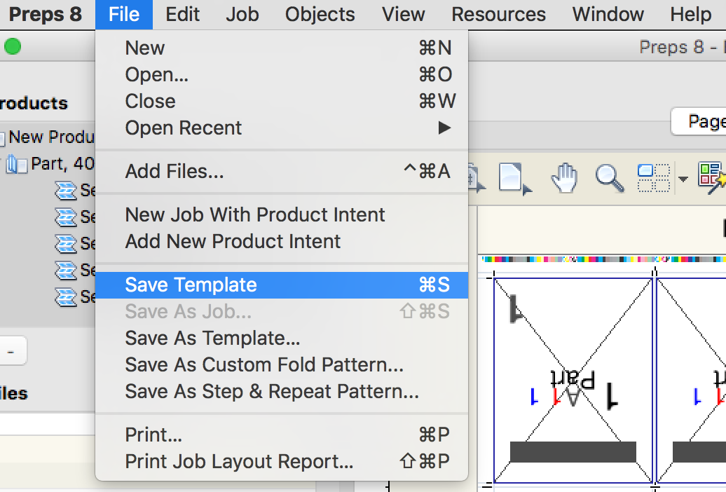 Preps 9.5 > Editing a template > TemplateFileMenu.png