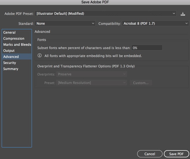 Pandora 10.0 > Saving the mark as a PDF file from Adobe Illustrator CC > Advanced.jpg